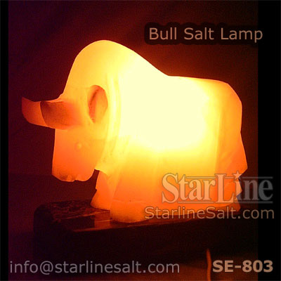 Bull Salt Lamp